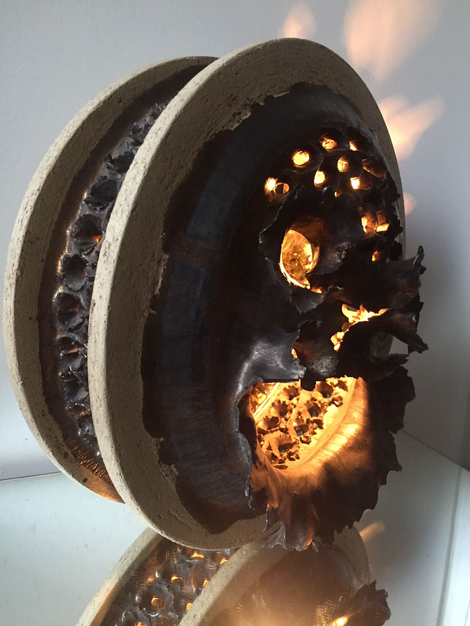 Ceramic wall lamp by Githa Heske