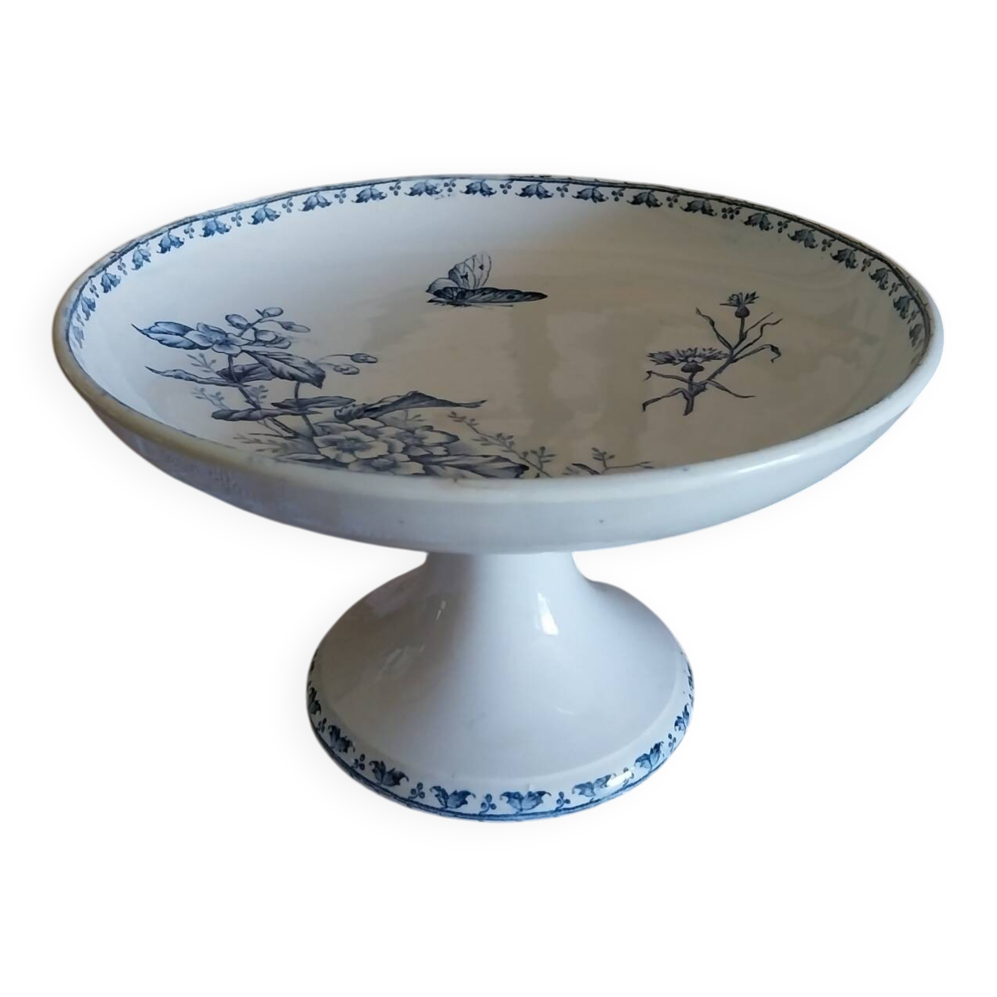 Iron earth compotier Sarreguemines model Carmen