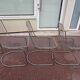 Set of 6 chrome chairs