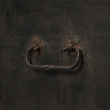 Very large painted folk art rustic farmhouse bridal chest / dresser