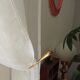 Pairs of vintage hooks in solid golden brass