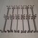 Set of 12 silver metal knife holders