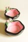 Black and Pink Ceramic Tomato Bowls — Keramos Sèvres, Mid-Century