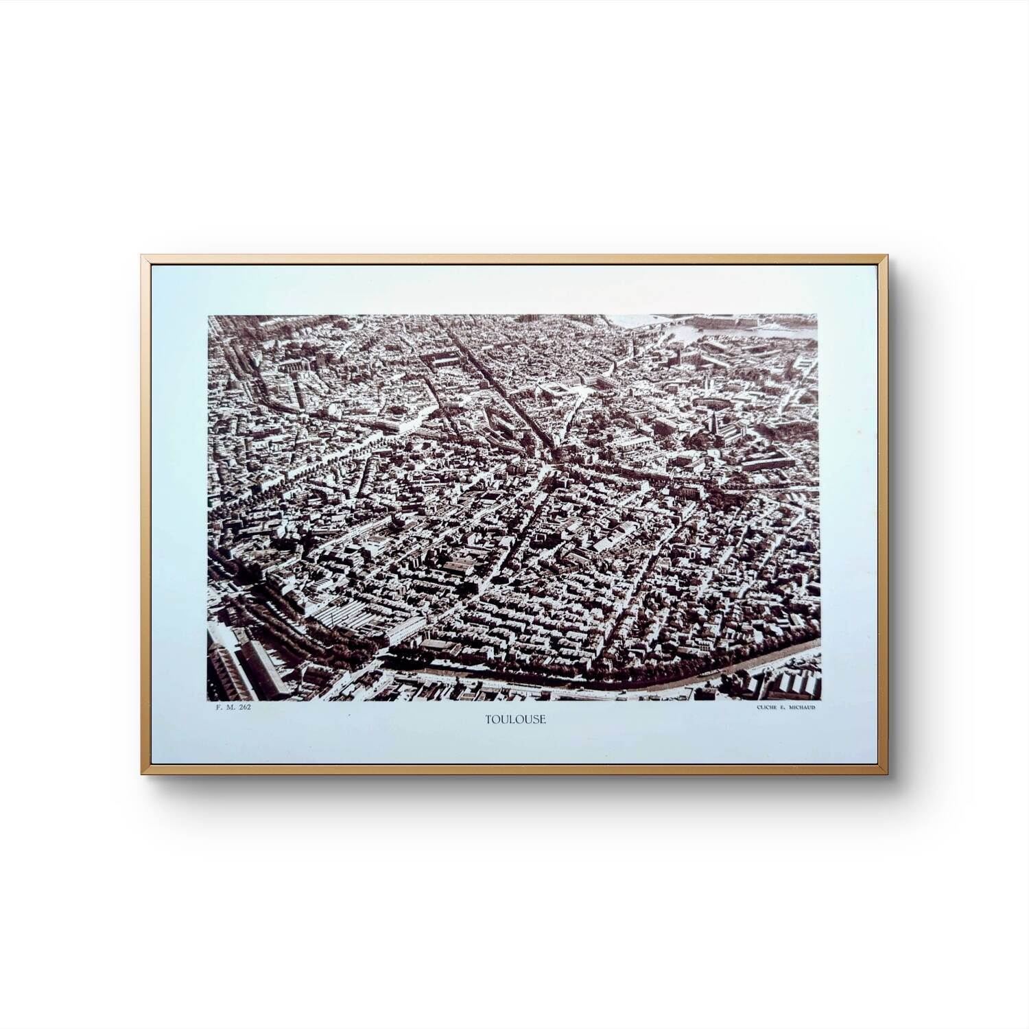 Toulouse, Haute-Garonne, photo print plate from 1942.