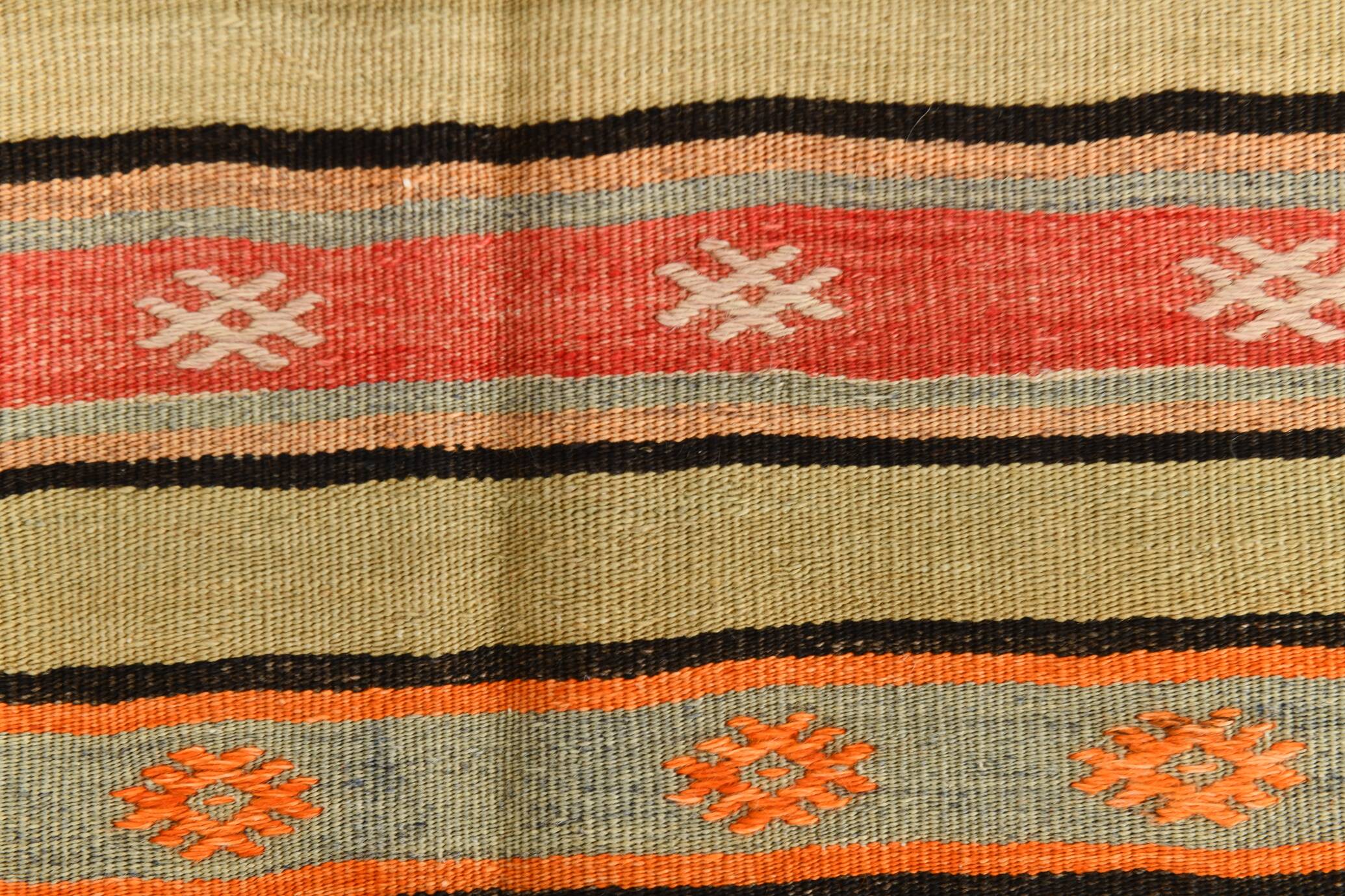 Striped Vintage Kilim Rug, 163x282Cm Wool Kilim Rug