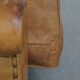 Vintage sheepskin leather armchair