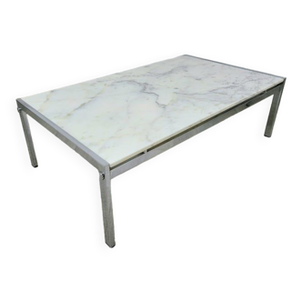 Table basse marbre Airborne design J.A. Motte vintage années 1960