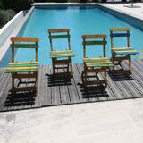 4 vintage outdoor chairs