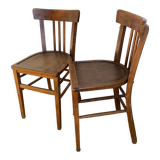 Duo of bistro chairs