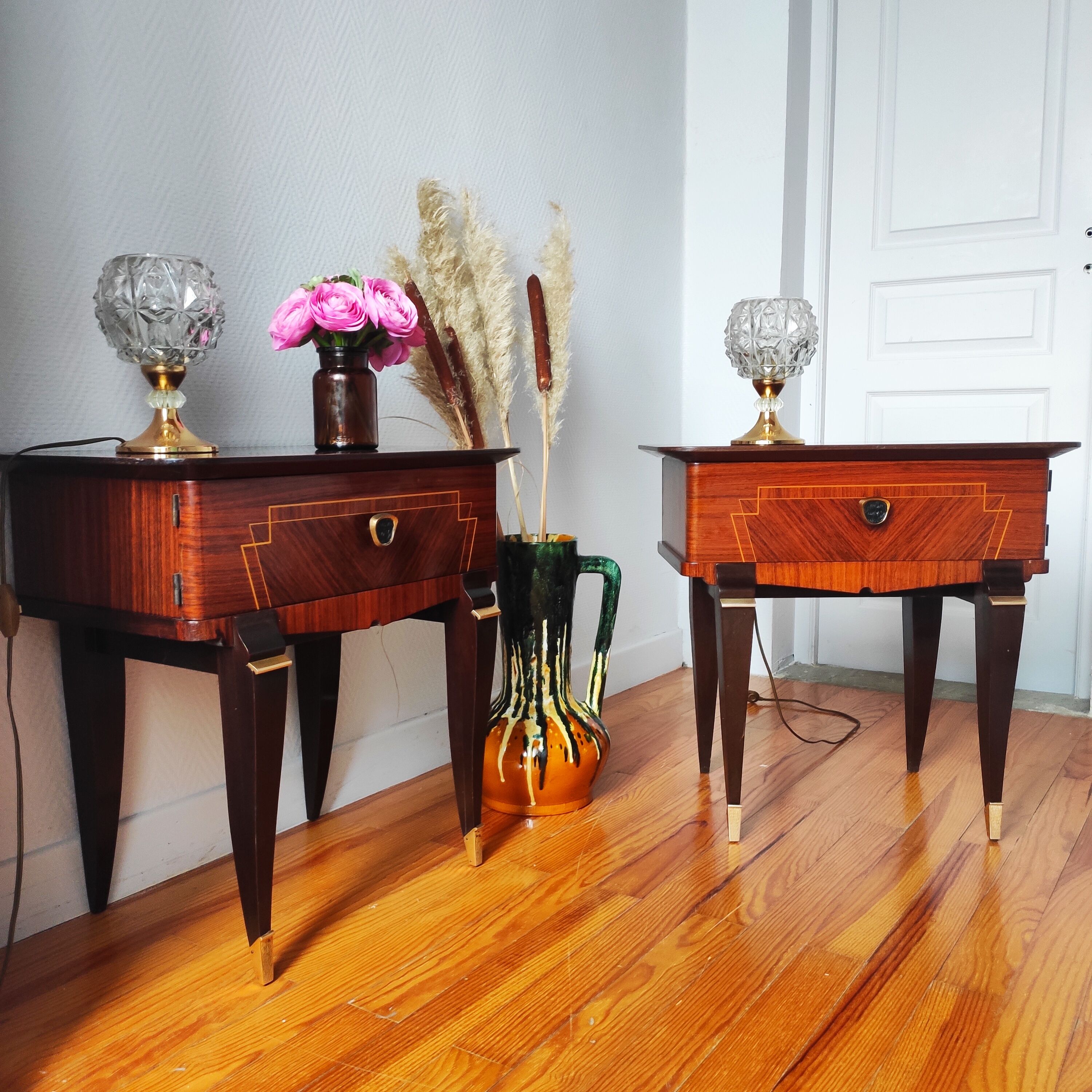 Pair of vintage bedside tables