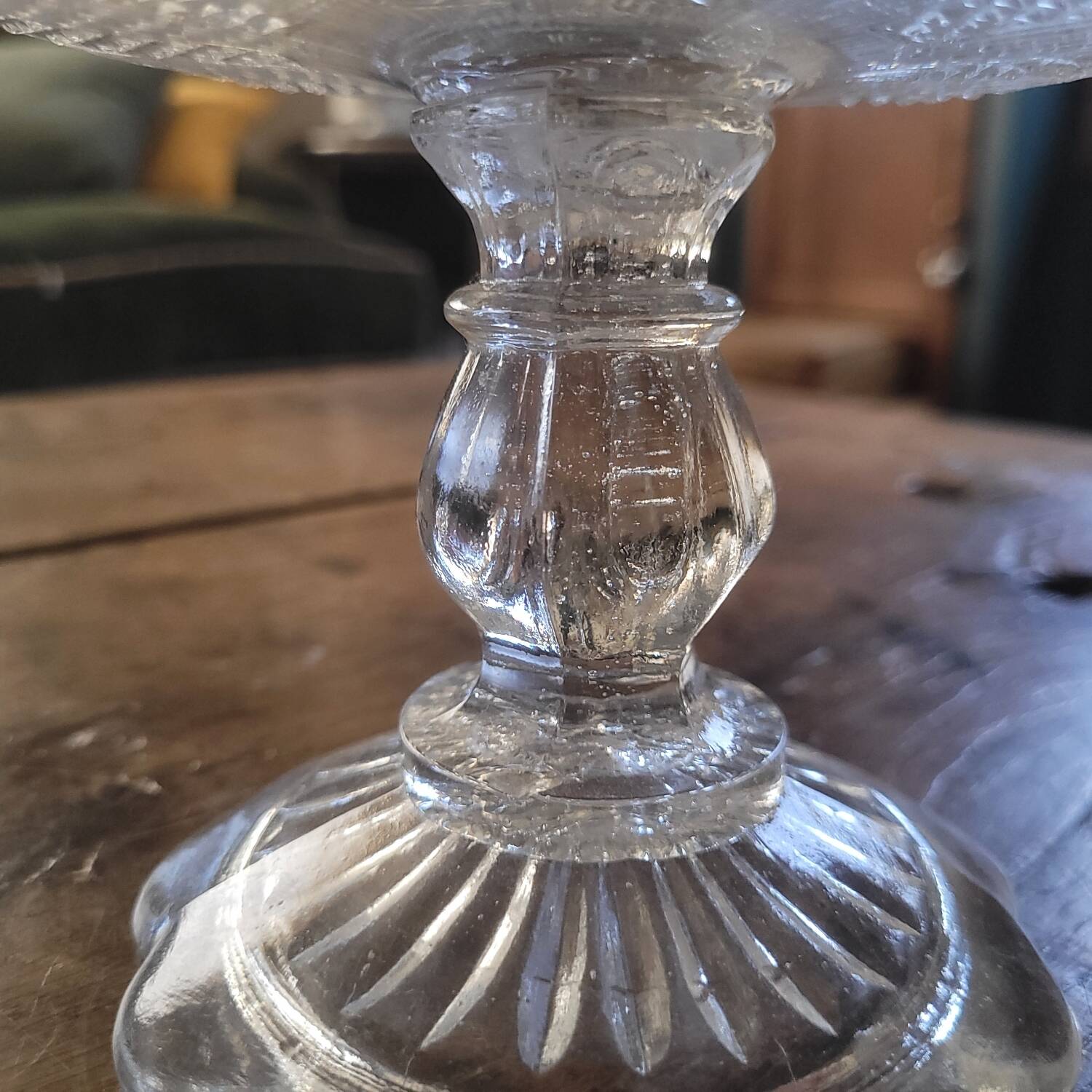 Trio of antique openwork pressed glass bowls – France, 1920–1940