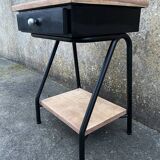 Vintage boarding school bedside table, 1950s