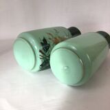 Pair of glass vases Early XXth