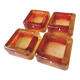 Swedish Design lot of 4 glass vintage ashtrays 1960's