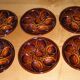 Set of 6 St Clément earthenware oyster plates