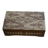 Marquetry wooden box