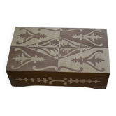Marquetry wooden box