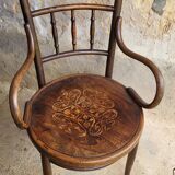 Fischel armchair in curved wood 1920