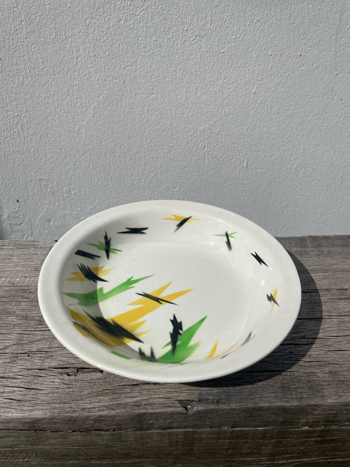 Round éclair dish 1970 Digoin Sarreguemines