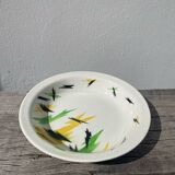 Plat rond éclairs 1970 Digoin Sarreguemines