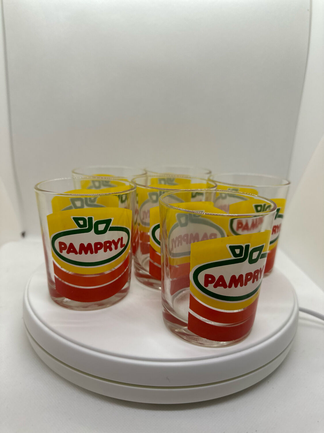 6 juice glasses pampril