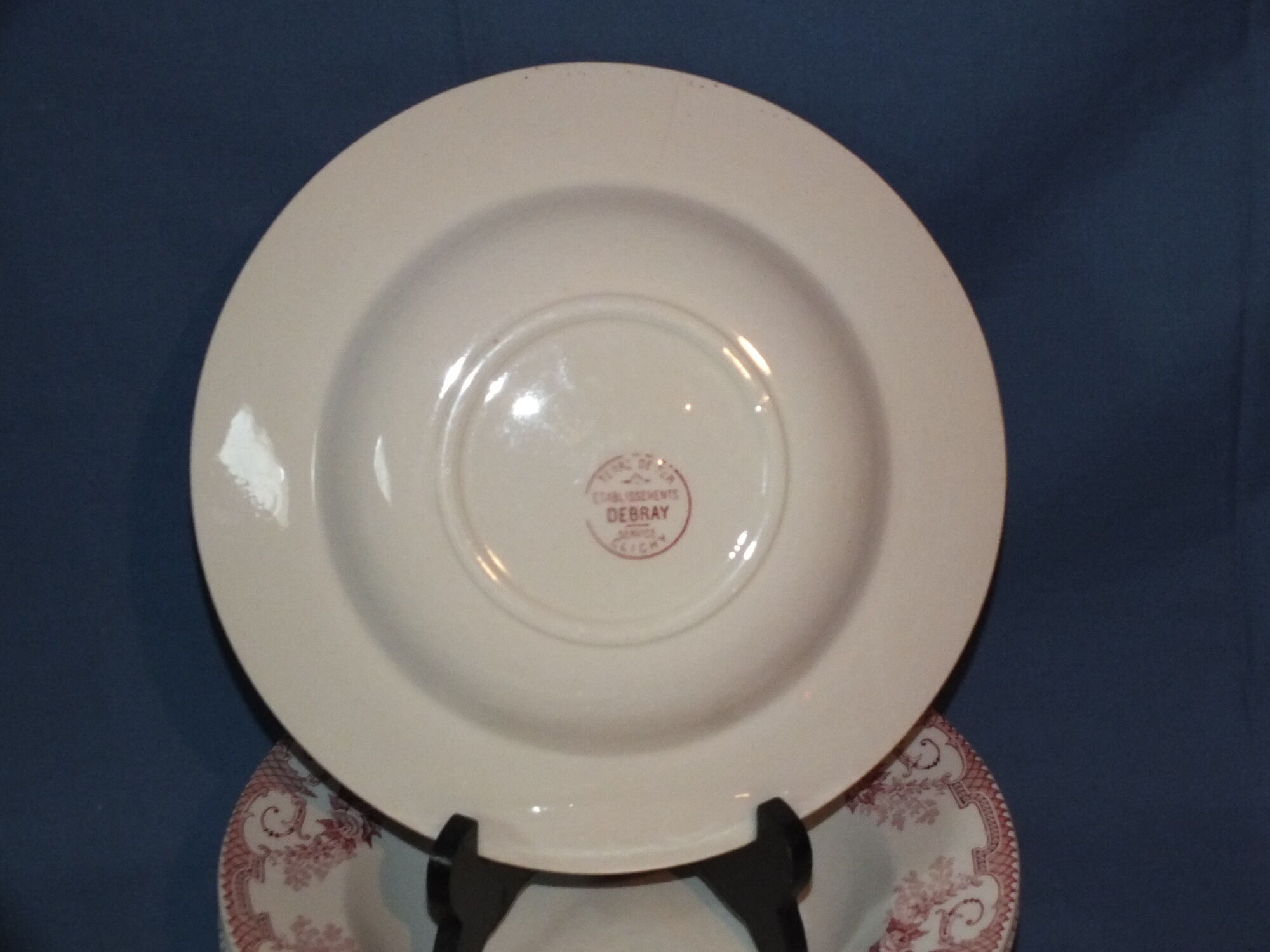 6 hollow plates in Iron Land Establishments Debray Service Clichy
