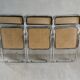 3 Elios Colle folding chairs by Elsa Italy, 70s-80s