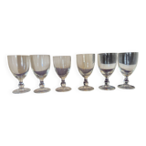 Set of 6 old glasses