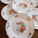 10 assiettes à dessert Arcopal "Ronsard"