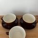 4 cups 5 saucers brown bistro style Villeroy and Boch