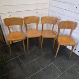4 chaises de bistrot Thonet