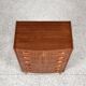 Midcentury Danish chest of 6 drawers in teak 1960s - bowed front