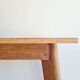Table - bureau internat bois brut ancien pieds compas