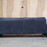 Vintage Conseta Sofa in Blue Cor Leather