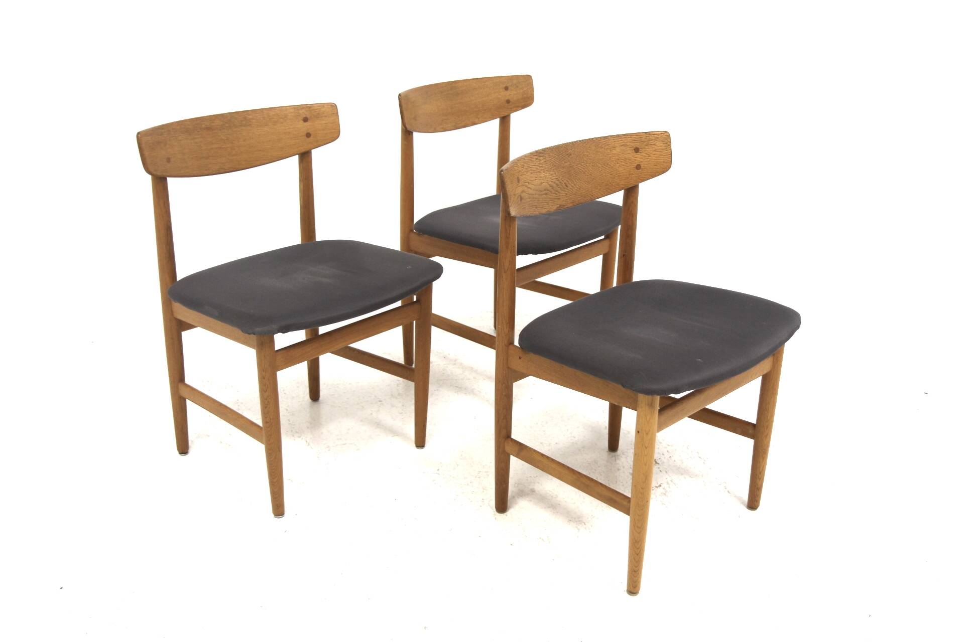 Set de 3 chaises scandinave "Öresund", Børge Mogensen, Suède, 1960