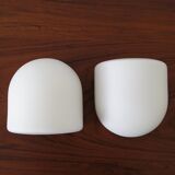 Opaline Wall Lamps by Staff Leuchten, Set of 2