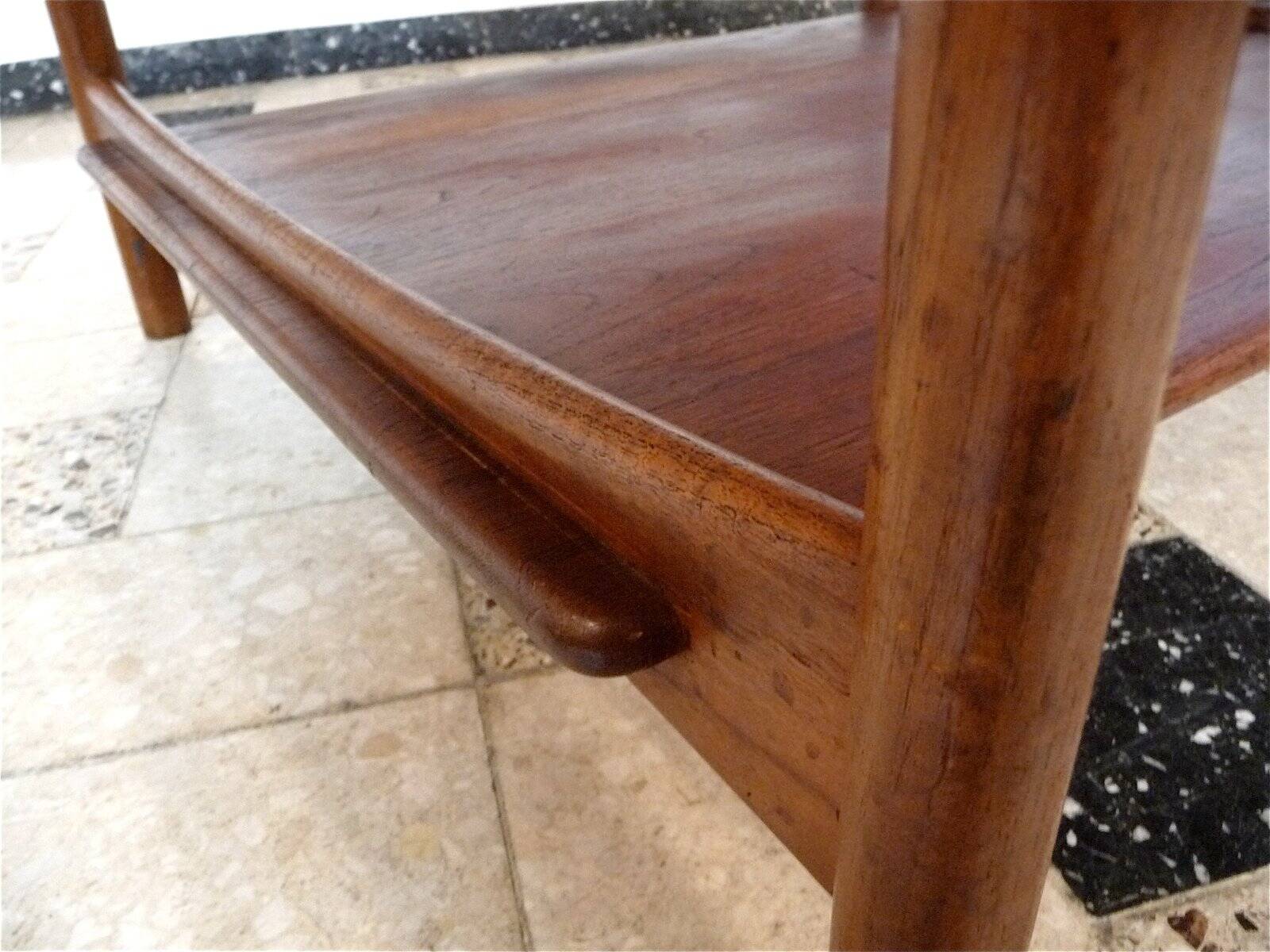 Danish teak coffee table by Hvidt & Mølgaard for France & Daverkosen, 1950s