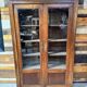 Antique walnut library - 19th century