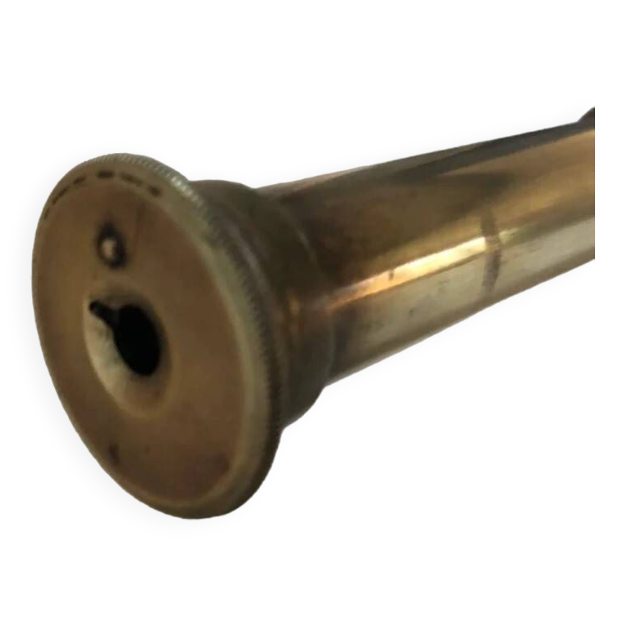 Old brass telescope from the 19th century