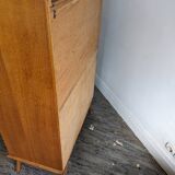 Commode, secrétaire en bois, années 1960