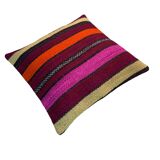 Housse de coussin kilim turc vintage, 40 x 40 cm