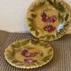Set of 8 dessert plates in Sarreguemines slip