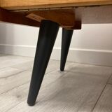 Pair of 1960s bedside tables compass feet