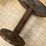 Table d,appointed round all wooden with central foot turned WAY NOT VIS.