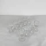 9 Baccarat liqueur glasses, Renaissance model