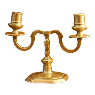 Bronze candle holder, late nineteenth century