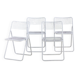 4 chaises pliante "Ted net" par Niels Gammelgaard pour IKEA