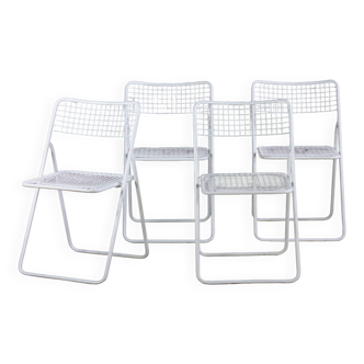 4 chaises pliante "Ted net" par Niels Gammelgaard pour IKEA