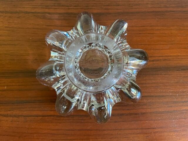 Crystal ashtray pierre d'avesn, 1950