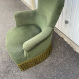 Velvet toad armchair